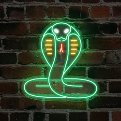 Zeige Details für Neon Kobra Schlange Bild von Neon Kobra Schlange