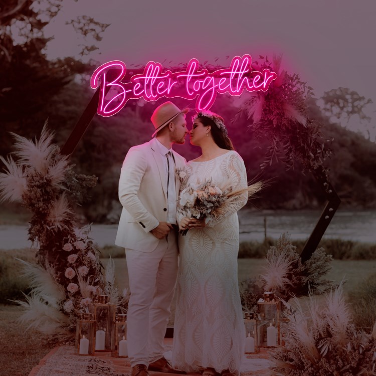 Imagen de Neón para boda "Better Together"