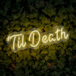 Zeige Details für Neon für Hochzeit "Til Death" Bild von Neon für Hochzeit "Til Death"