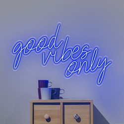 Mostrar detalles de Neón "Good Vibes Only" Imagen de Neón "Good Vibes Only"