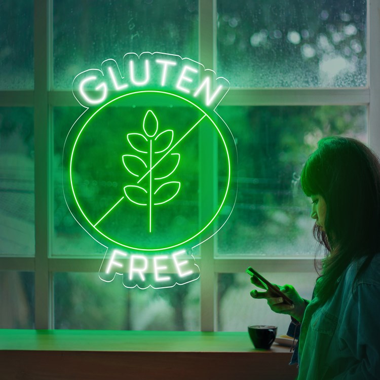 Imagen de Neón para restaurante "Gluten Free"