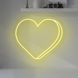 Zeige Details für Günstige Neon Herz Bild von Günstige Neon Herz
