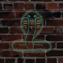 Zeige Details für Neon Kobra Schlange Bild von Neon Kobra Schlange