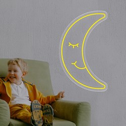 Zeige Details für Günstige Neon Mond Bild von Günstige Neon Mond