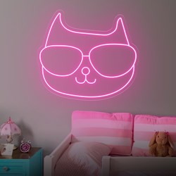 Zeige Details für Günstige Neon "Katze Brille" Bild von Günstige Neon "Katze Brille"