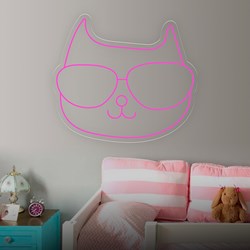Zeige Details für Günstige Neon "Katze Brille" Bild von Günstige Neon "Katze Brille"
