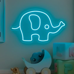 Afficher les détails pour Néon économique éléphant Image de Néon économique éléphant