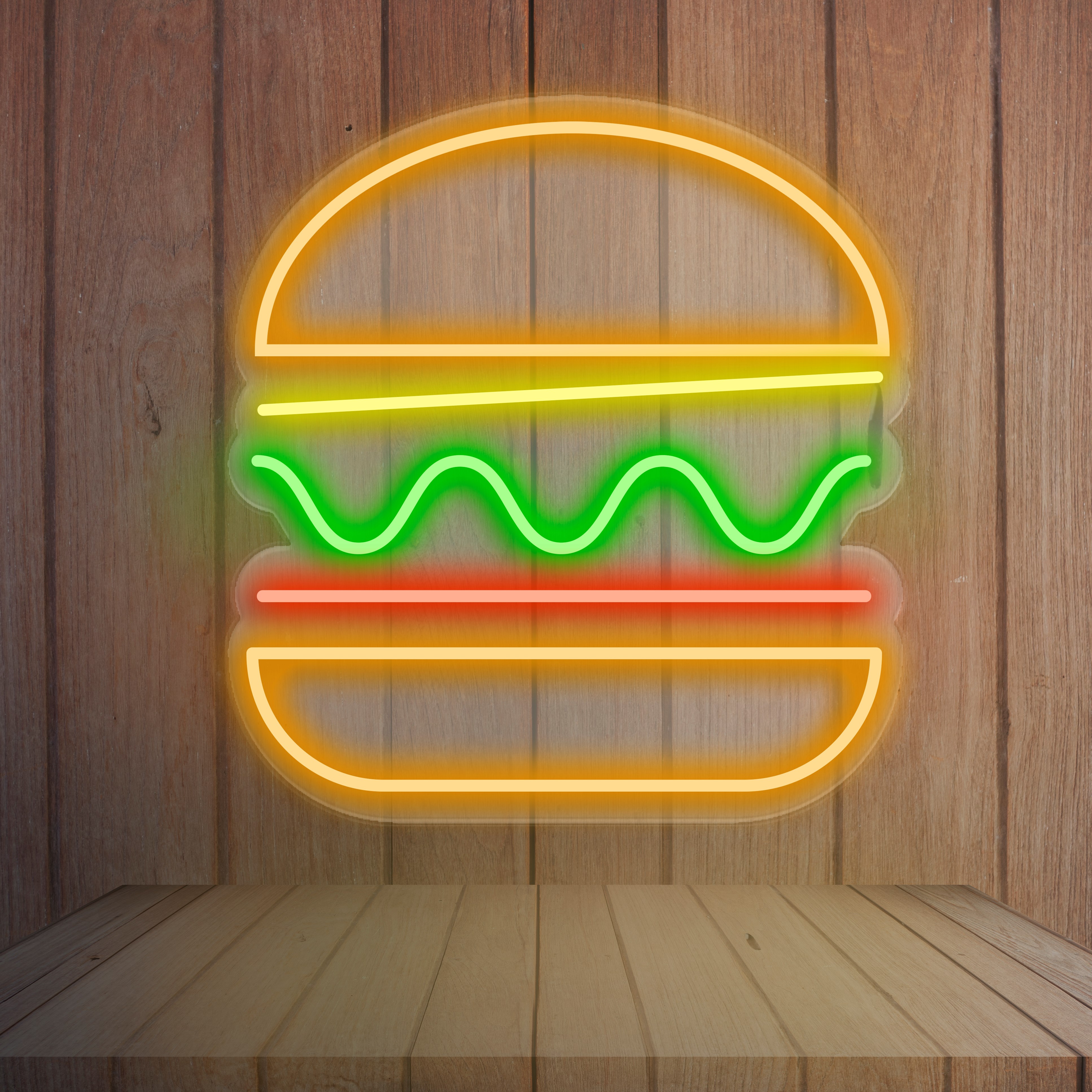 Image de Néon "hamburger simple"