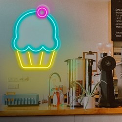 Afficher les détails pour Néon Cupcake Image de Néon Cupcake