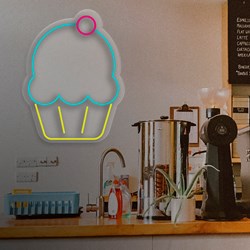 Afficher les détails pour Néon Cupcake Image de Néon Cupcake