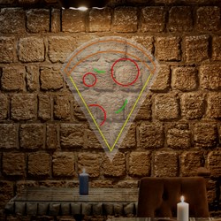 Mostrar detalles de Neón Pizza Sencilla Imagen de Neón Pizza Sencilla