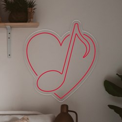 Afficher les détails pour Néon économique "Love Music" Image de Néon économique "Love Music"