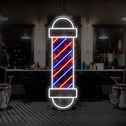Zeige Details für Neon Friseurgesch Bild von Neon Friseurgesch