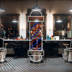 Zeige Details für Neon Friseurgesch Bild von Neon Friseurgesch