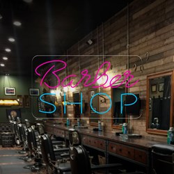 Zeige Details für Neon "Friseursalon" Bild von Neon "Friseursalon"