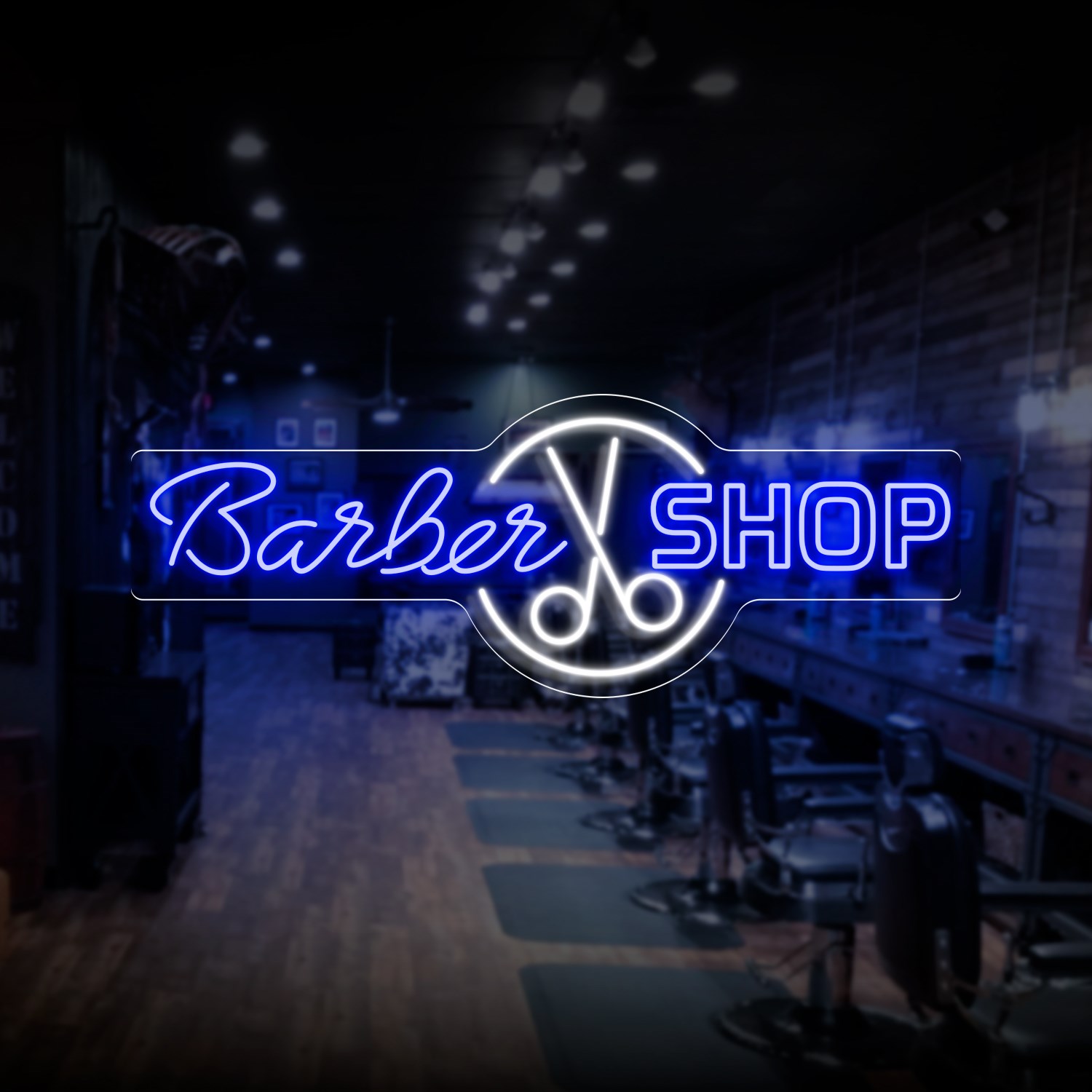 Neón Para Barbería Barber Shop Tijeras Letras Y Carteles De Neón