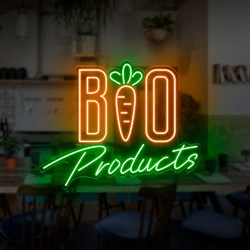 Zeige Details für Neon "Bio Produkte" Bild von Neon "Bio Produkte"