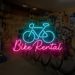 Zeige Details für Neon Fahrradverleih Bild von Neon Fahrradverleih