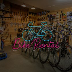 Zeige Details für Neon Fahrradverleih Bild von Neon Fahrradverleih