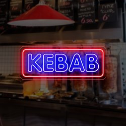 Zeige Details für Neon für Kebab Laden Bild von Neon für Kebab Laden