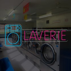 Vedere dettagli per Neón "Lavandería" FRANCIA Immagine di Neón "Lavandería" FRANCIA