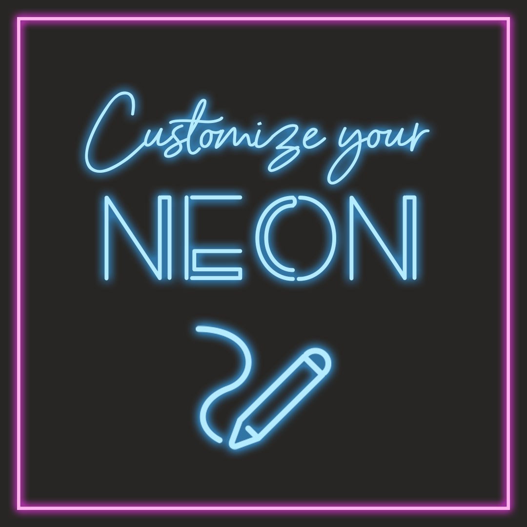 Neon Happy Birthday #2 Letras y Carteles de Neón Personalizados Online. Oh!  My Neon, donde Comprar Letreros de Neón Personalizados Flexibles y Baratos