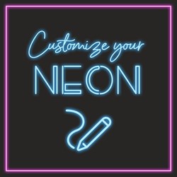 Mostrar detalles de Cartel de Neón Personalizable Imagen de Cartel de Neón Personalizable
