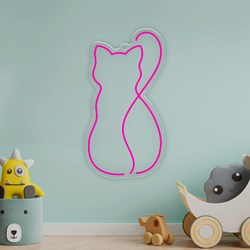 Zeige Details für Günstige Neon Kätzchen Bild von Günstige Neon Kätzchen