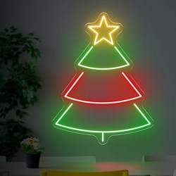 Mostrar detalles de Neón para Navidad Arbolito Sencillo Imagen de Neón para Navidad Arbolito Sencillo