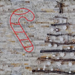 Mostrar detalles de Neón para Navidad Bastón de Caramelo Imagen de Neón para Navidad Bastón de Caramelo