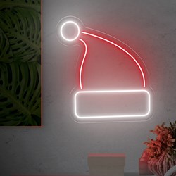 Mostrar detalles de Neón para Navidad Gorrito de Santa Imagen de Neón para Navidad Gorrito de Santa